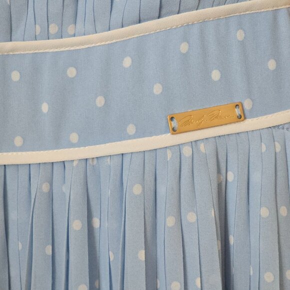 Torrid x Marilyn Monroe Blue Tiered Polka Dot Pleated Midi Dress Size 12 NWT - Picture 6 of 15